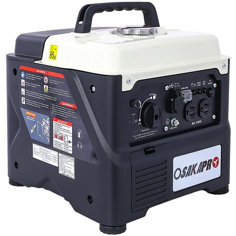 Portable 1200W Ultra-quiet Gas Engine Inverter Generator, EPA-compliant, With Eco-mode Function, Ultra-lightweight, Suitable For Home Backup And Camping