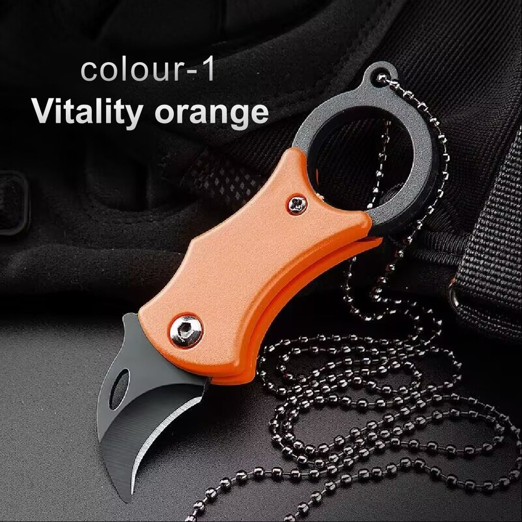 Mini Folding Knife Keychain, Pendant Gift Knife Portable High Hardness Multifunctional Knife Buckle Backpack Camping