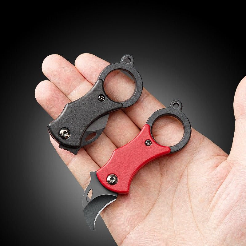 Mini Folding Knife Keychain, Pendant Gift Knife Portable High Hardness Multifunctional Knife Buckle Backpack Camping