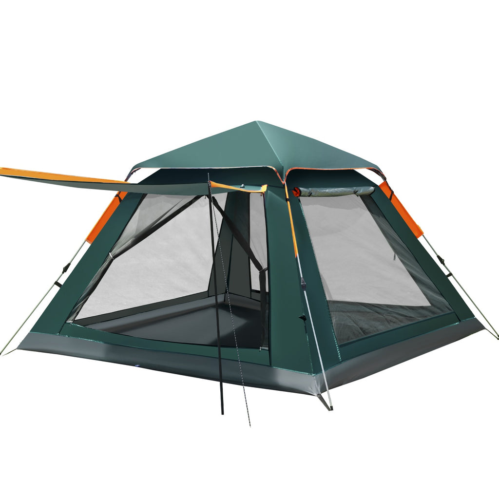 Family Quick-opening Tent 84.6L X 84.6W X 55.9H Tent Instant Camping Rainproof Tent 2-4 Person Tent Outdoor Tent Camping Tent  Hiking Tent Camping Set Pop-up Tent Outdoor Tent Party Portable Tent
