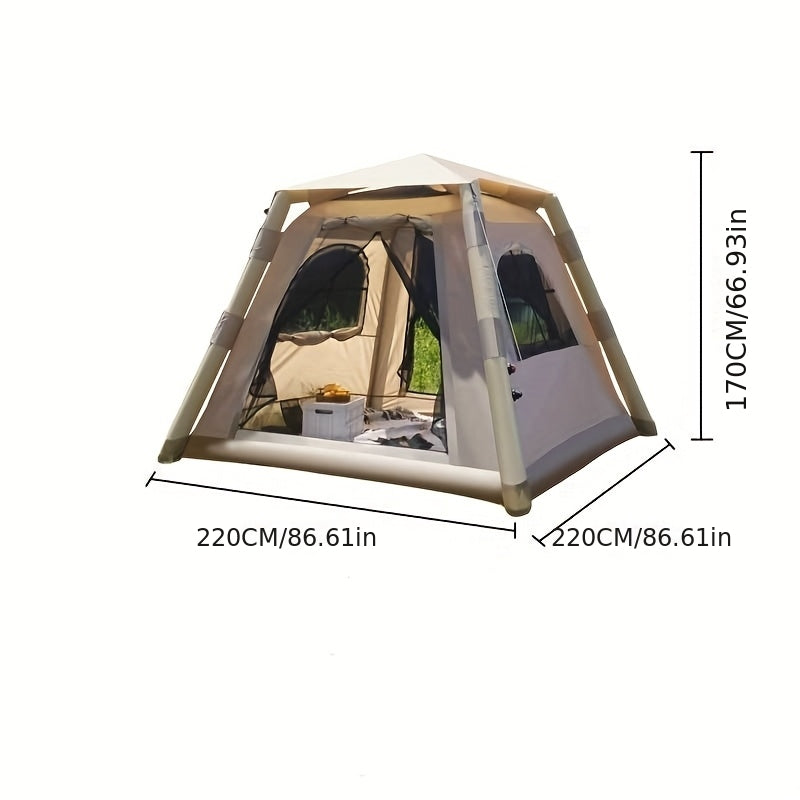 Inflatable Tent Outdoor Tent 2-4-person Tent Quick-opening Tent Inflatable Tent Hut Tent Camping Portable Tent Windproof Tent Family Party Tent Pop-up Tent Shading And Waterproof Tent Camping Tent