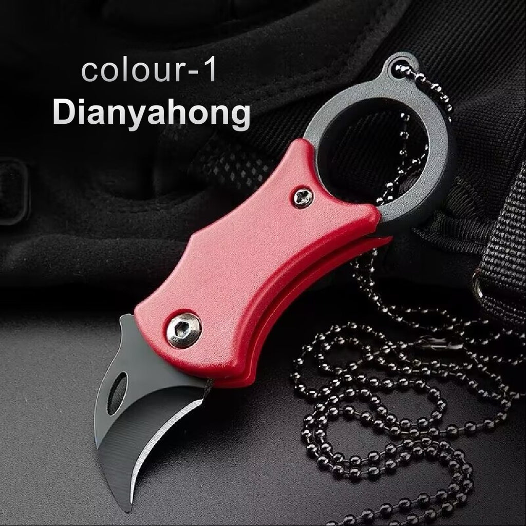 Mini Folding Knife Keychain, Pendant Gift Knife Portable High Hardness Multifunctional Knife Buckle Backpack Camping