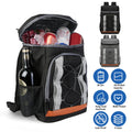 Grey-Black Options 1Pc Cooler Backpack 36 Can Leakproof Insulated Cooler Backpack With 25L 6.6Gal For Picnic Camping Beach Hiking Fishing Travel