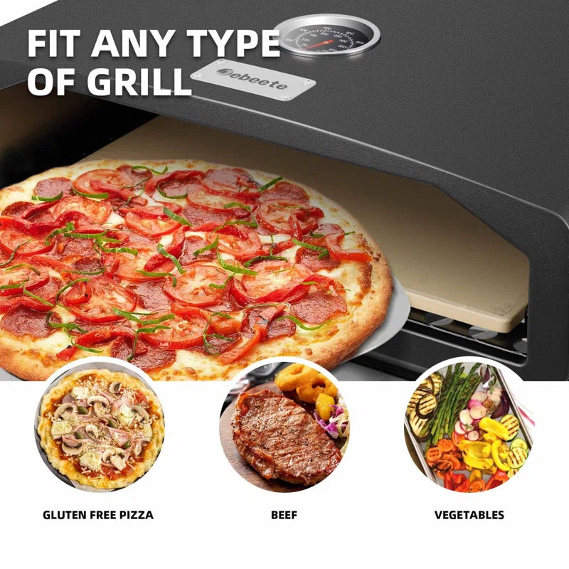 Portable Outdoor Charcoal Pizza Oven With Pizza Stone, Pizza Peel, And Thermometer, Ideal For Making Pizzas At Home In The Backyard