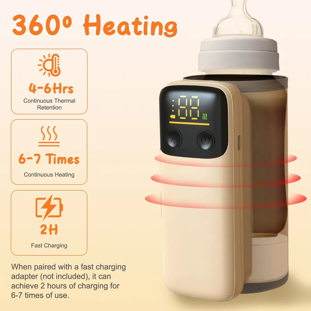 Portable Bottle Warmer with Night Light