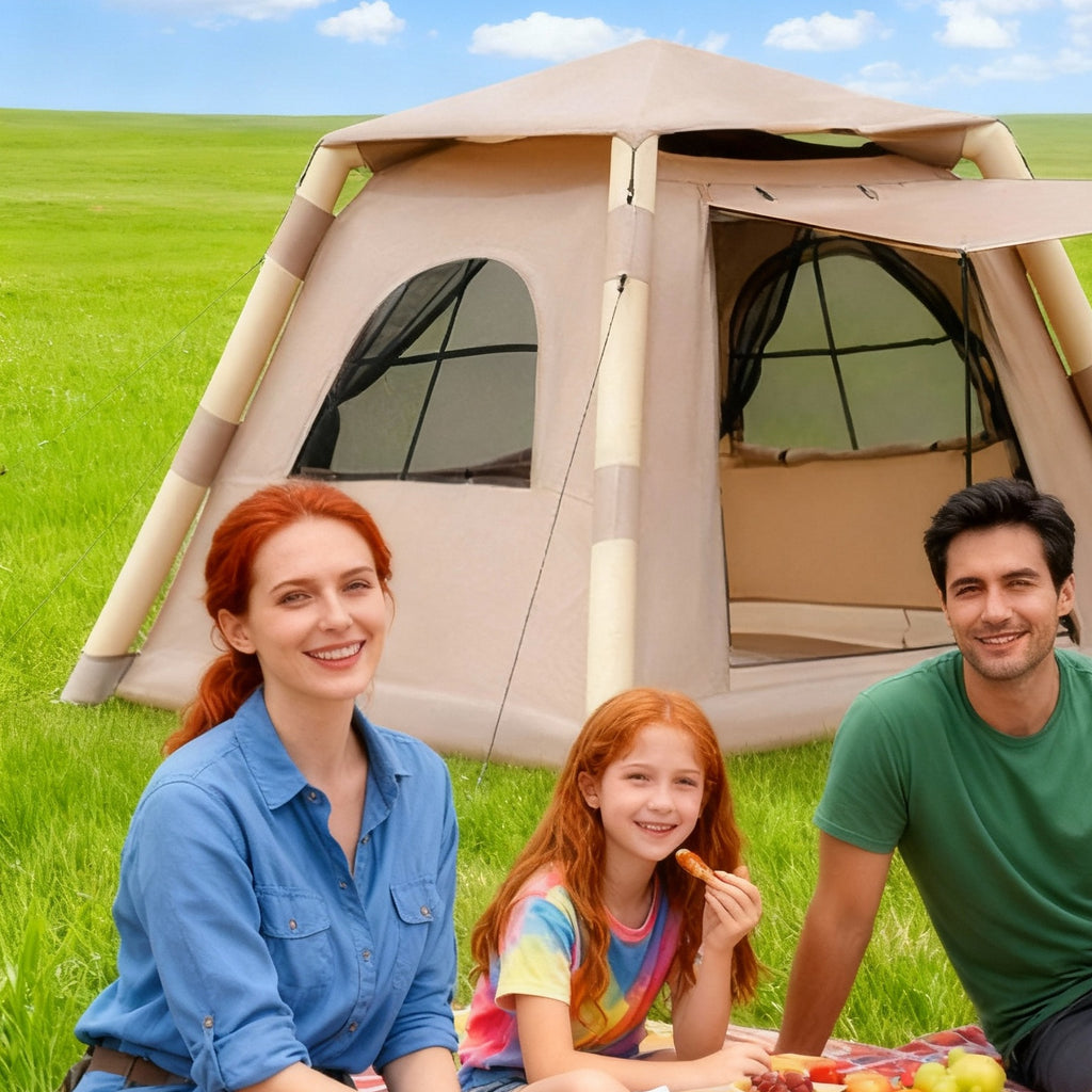 Inflatable Tent Outdoor Tent 2-4-person Tent Quick-opening Tent Inflatable Tent Hut Tent Camping Portable Tent Windproof Tent Family Party Tent Pop-up Tent Shading And Waterproof Tent Camping Tent