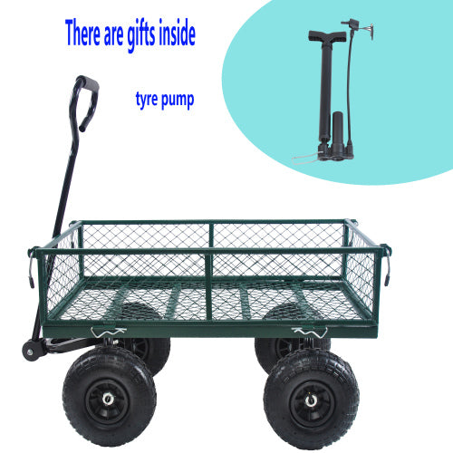 Wagon Cart Garden Cart Trucks Make It Easier To Transport Firewood Green