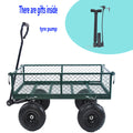 Wagon Cart Garden Cart Trucks Make It Easier To Transport Firewood Green