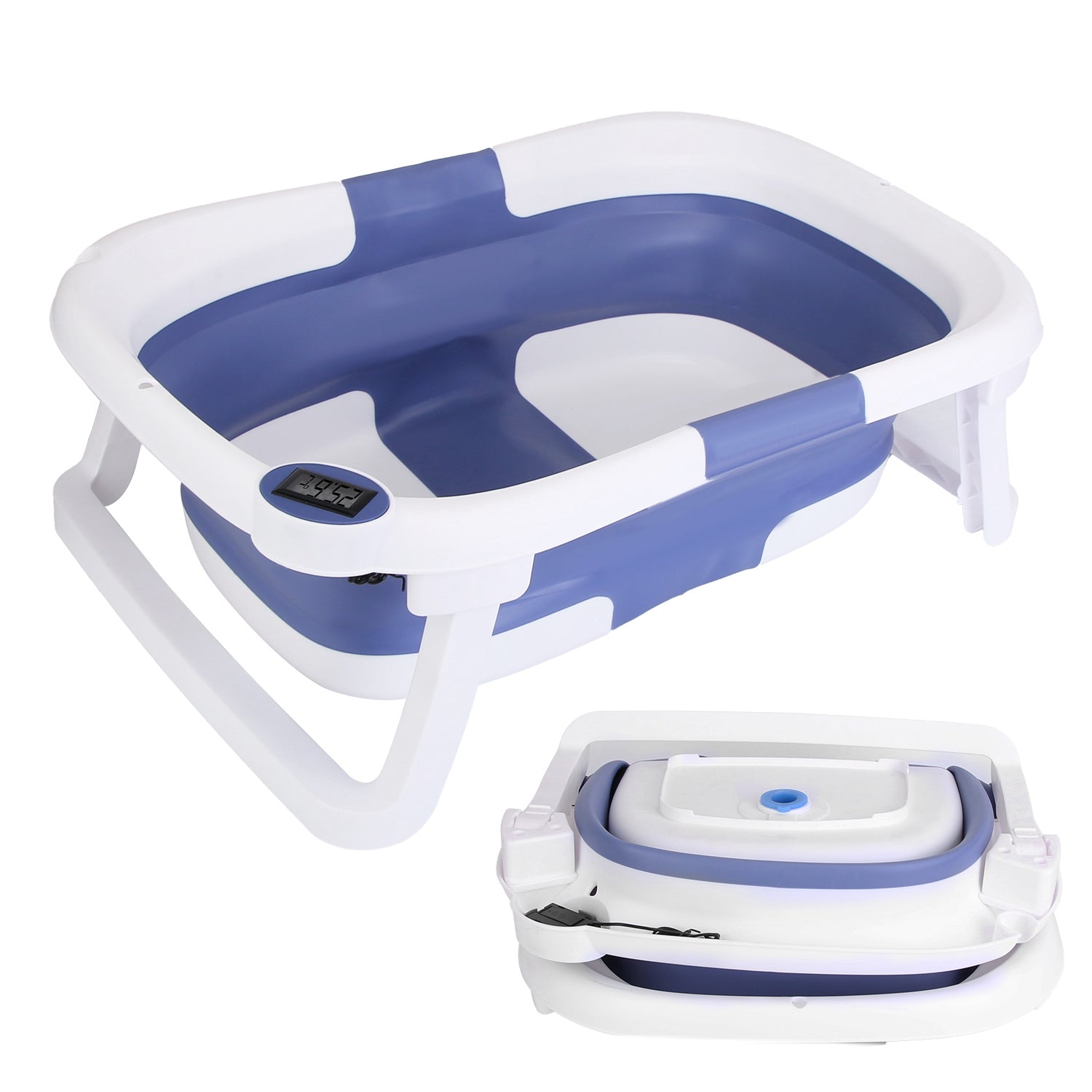 Foldable Baby Bathtub with Thermometer – Travel Friendly