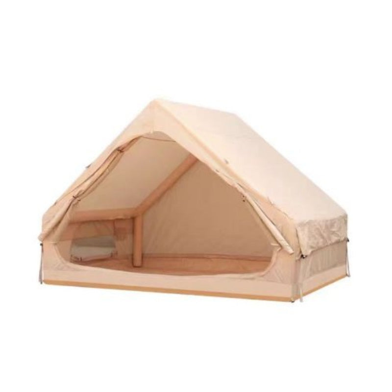 Inflatable Luxury Camping Tent With Pump, Can Accommodate 4 To 6 People, Easy To Set Up, Waterproof And Outdoor For All Seasons, 12 Mesh Windows
