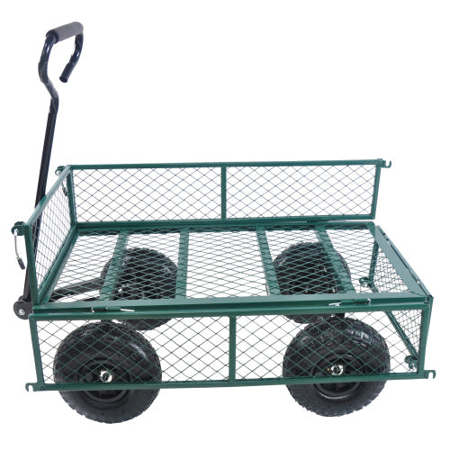 Wagon Cart Garden Cart Trucks Make It Easier To Transport Firewood Green