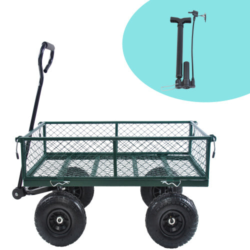 Wagon Cart Garden Cart Trucks Make It Easier To Transport Firewood Green