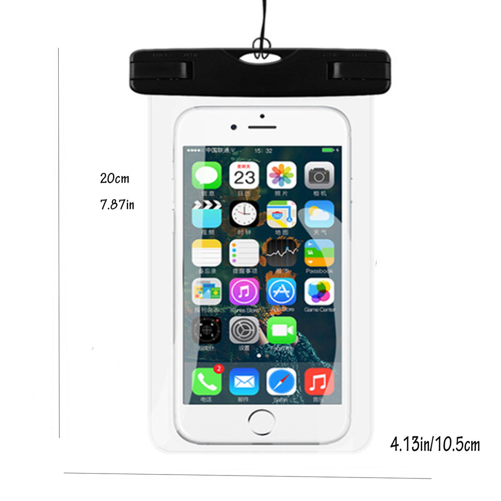 2 Packs Waterproof Phone Pouch For Drifting Diving Swimming, Underwater Dry Bag Case Cover For Phone