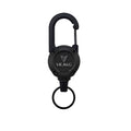VIEJAKLG 3-in-1 Retractable Rope Carabiner Keychain, Strong Steel Wire Rope Buckle, Compact Outdoor Camping And Hiking Multifunctional Essential Item