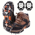 Universal Anti-slip Grip Spikes, 2025 Upgraded Universal Anti-slip Spikes For Ice Skates And Boots, With 19 Steel Spikes, Ice And Snow Grip Spikes, Suitable For Hiking, Walking, And Rock Climbing.